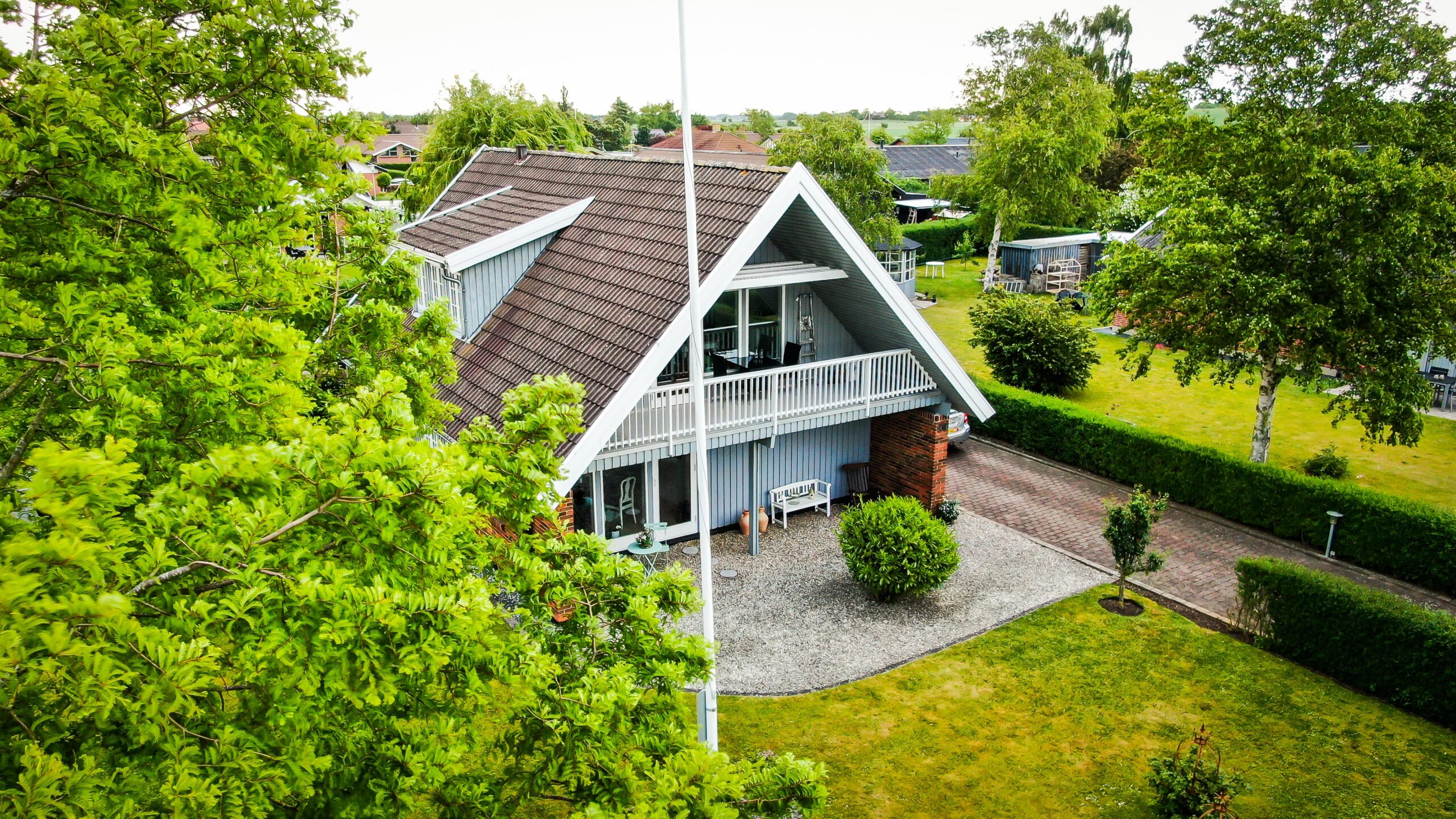 Dronefoto, dronefotograf, ejendom hus bygning