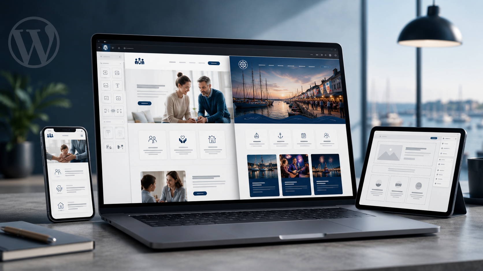 WordPress hjemmesider hero banner