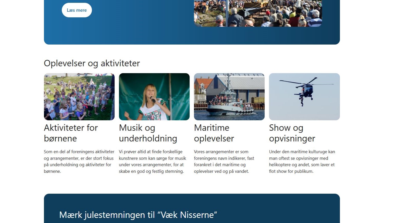Screenshot af hjemmesiden maritimkulturuge.dk