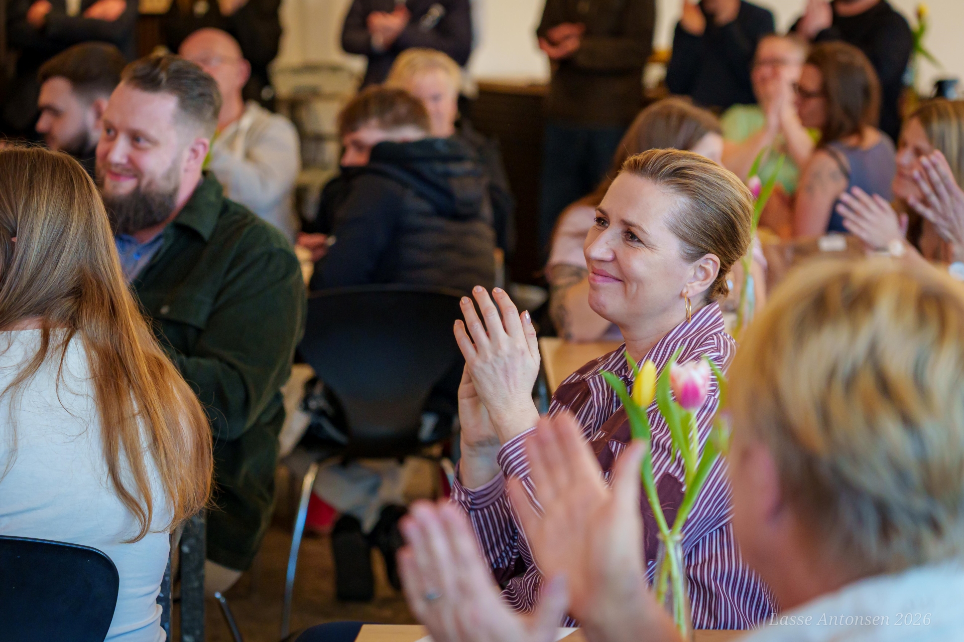 Mette Frederiksen besøgte debatmøde i Korsør 2026 - Eventfoto